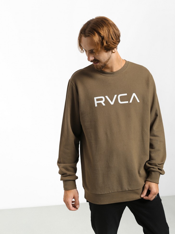 Свитшот RVCA Big Rvca Crew Olive 2020 3664564811143, размер S, цвет оливковый - фото 2