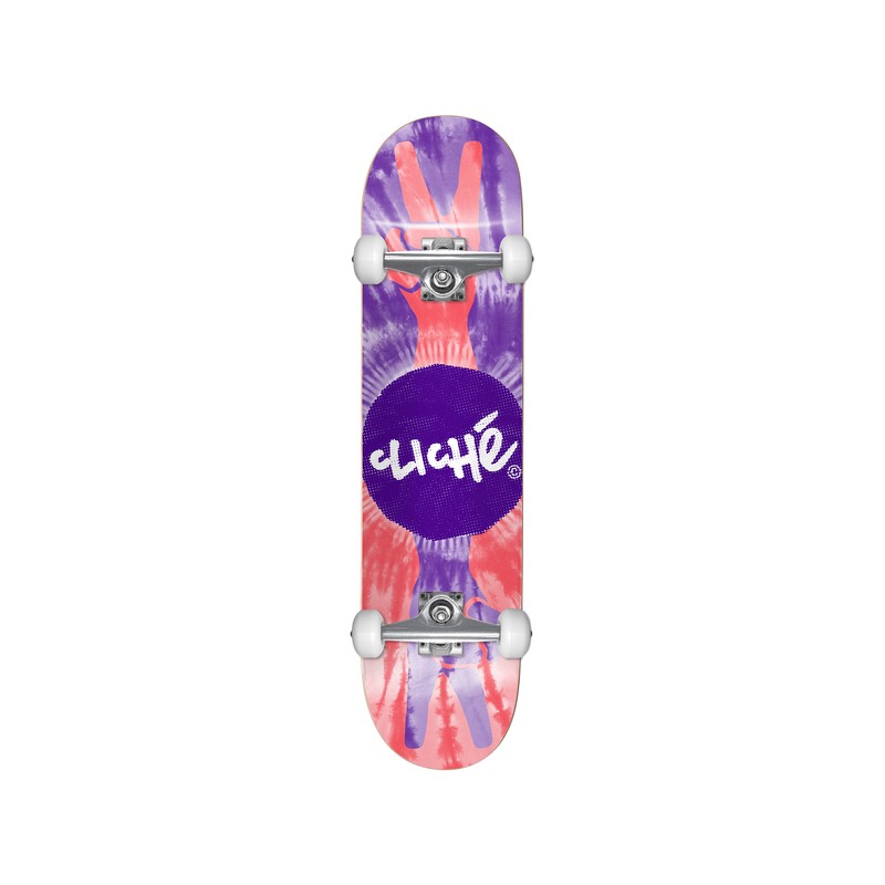 Комплект скейтборд CLICHÉ Peace Fp Purple/Red 8 дюйм 2022 194521073480