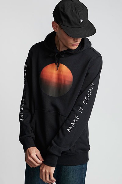Худи ELEMENT Sun Fleece Flint Black 2020, фото 1