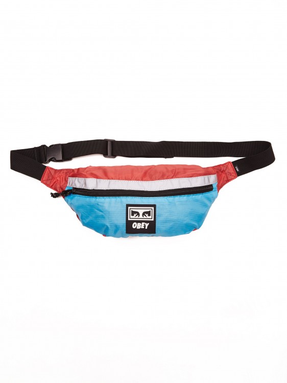Сумка на пояс OBEY Ripstop Daily Sling Pack Pink/Blue, фото 2