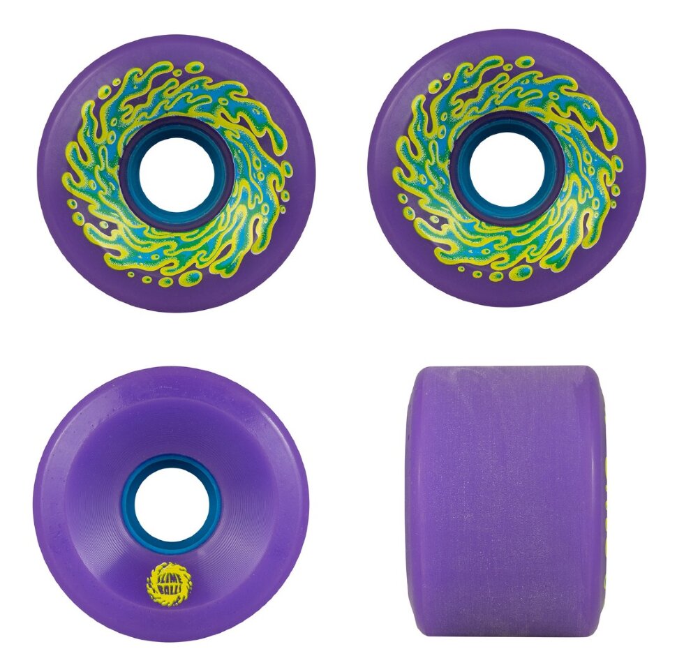 фото Колеса для скейтборда santa cruz slime balls og neon purple 78a 66 мм 2020
