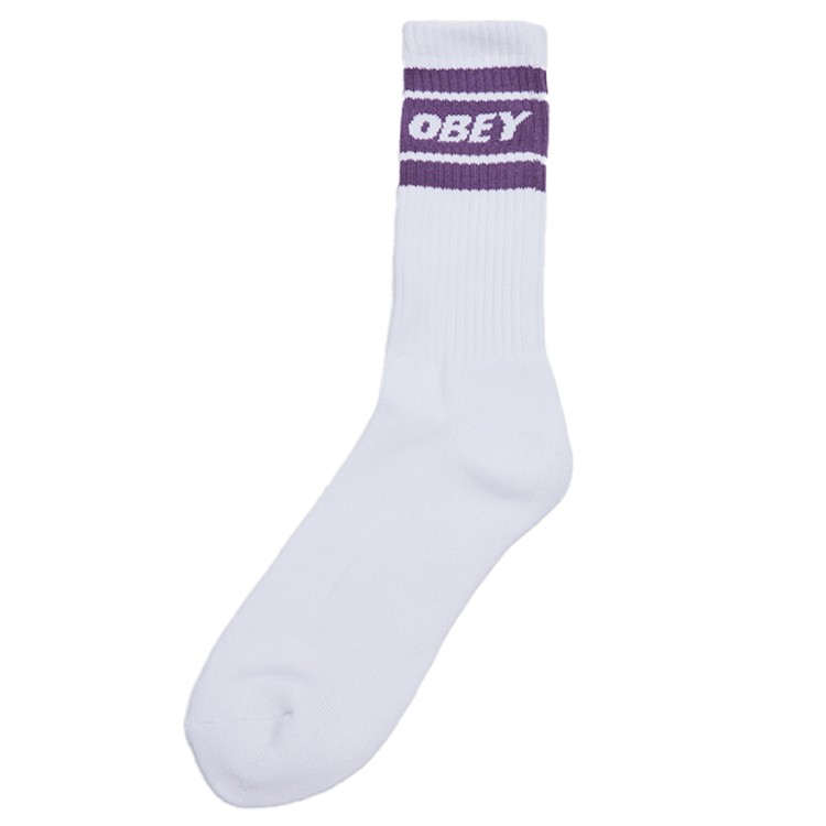 Носки OBEY Cooper Ii Socks White/Pruple Flower, фото 1