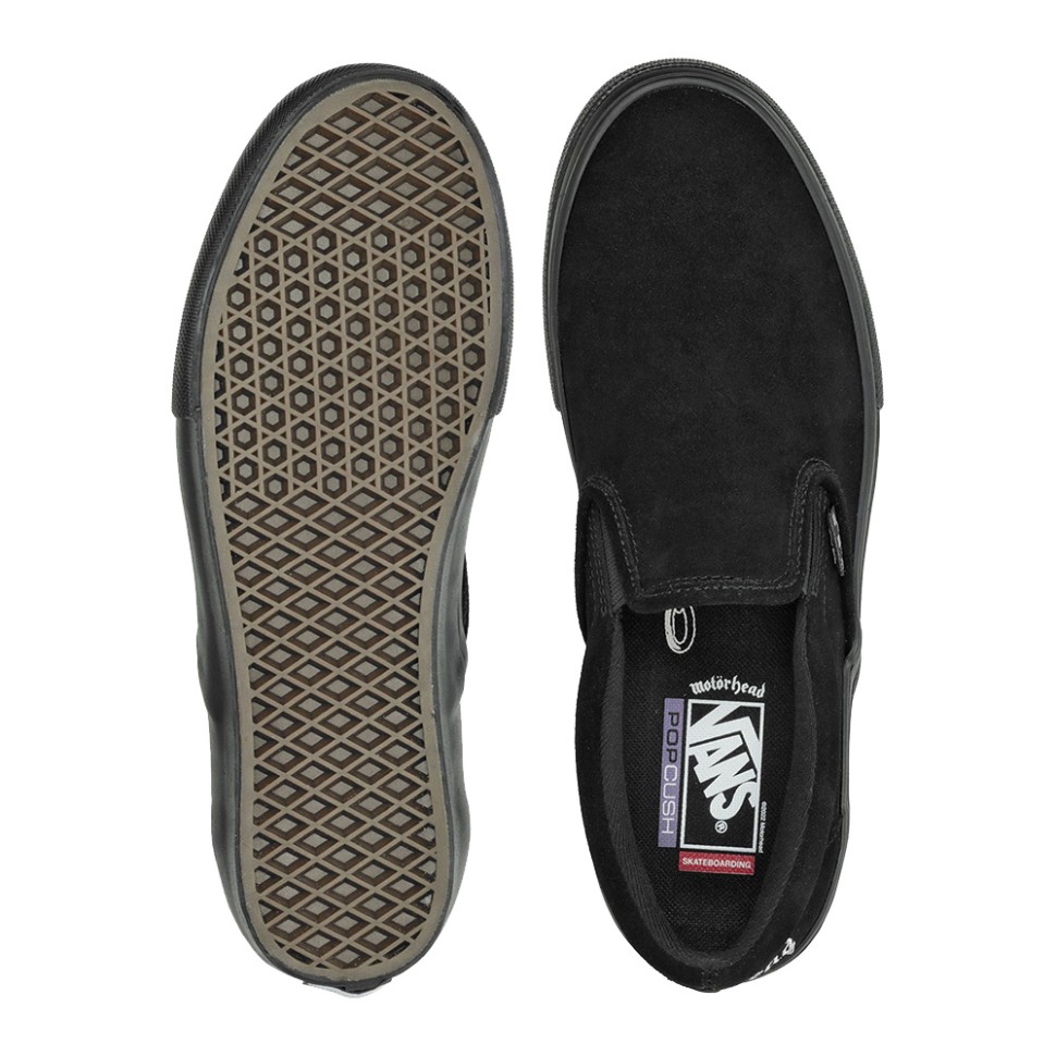 Кеды VANS Motorhead Skate Slip On Black/Black фото 2