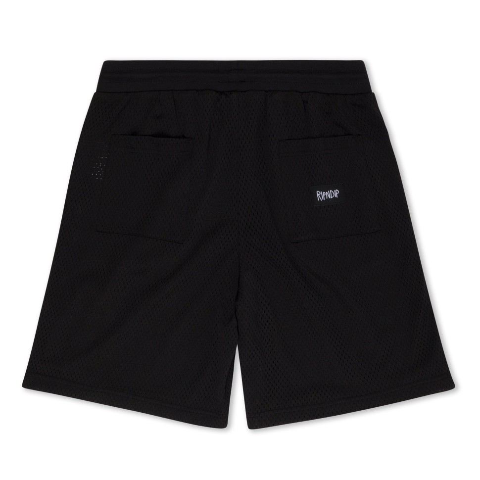 Шорты RIPNDIP Ripped N Dipped Mesh Shorts Black фото 2