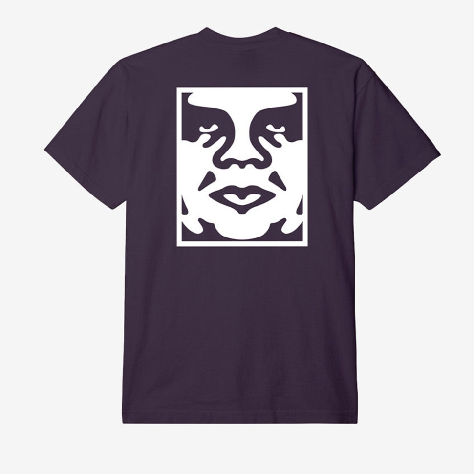 

Футболка OBEY Obey Bold Icon Heavyweight Tee Plum Perfect
