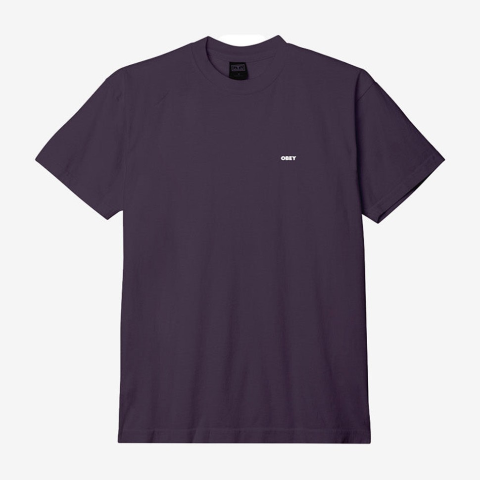 Футболка OBEY Obey Bold Icon Heavyweight Tee Plum Perfect фото 2