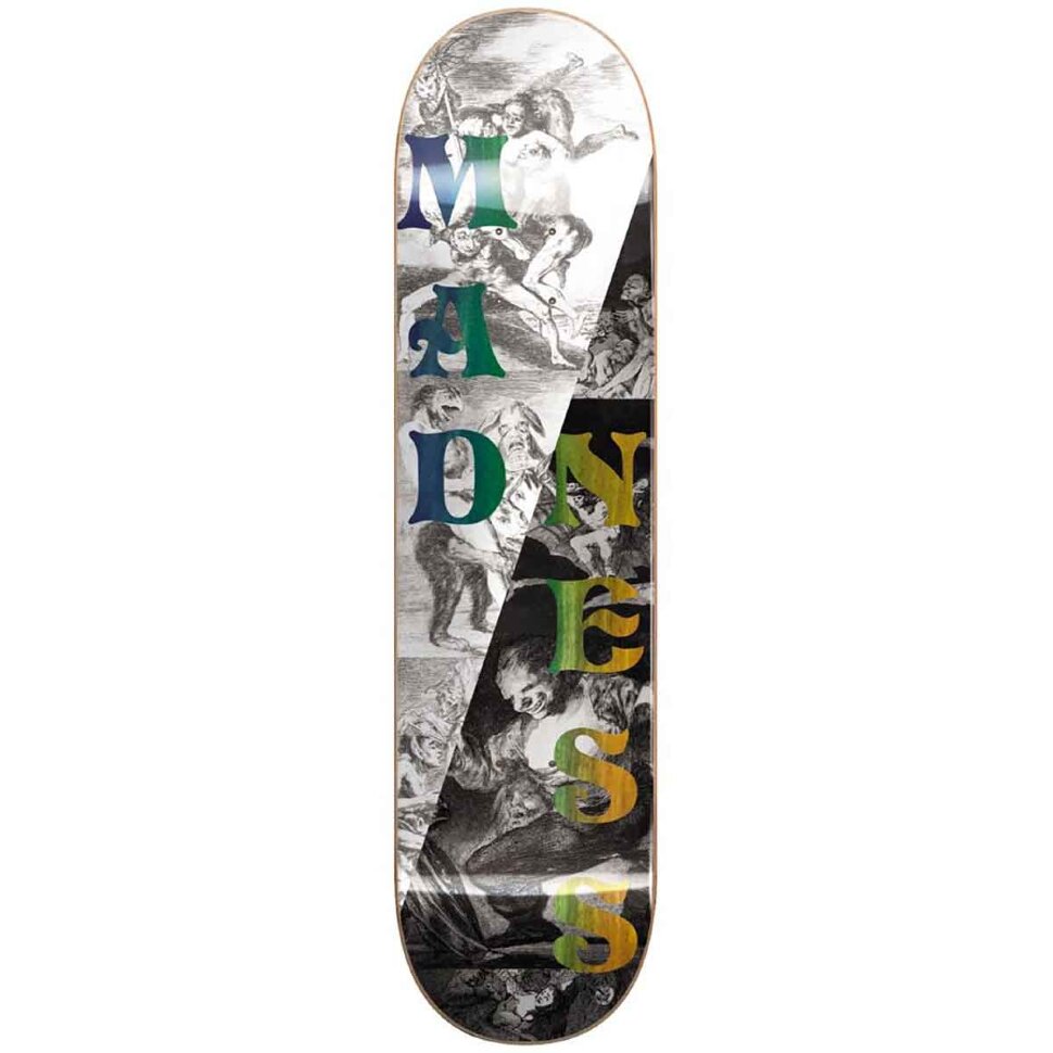 Дека для скейтборда MADNESS Split Overlap R7 Black/White 8 2021