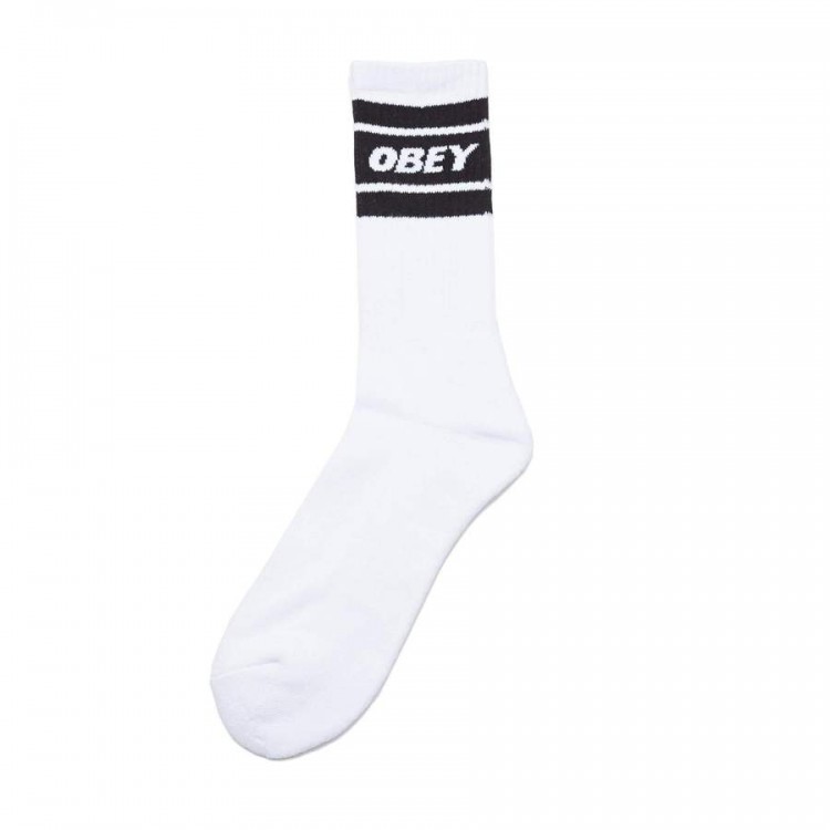 Носки OBEY Cooper Ii Socks White / Black, фото 1