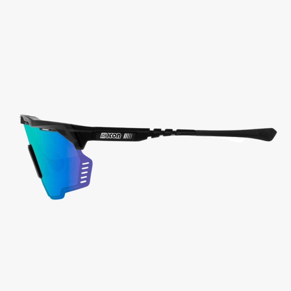 Очки SCICON Aeroshade Kunken Black Gloss/Lens Scnpp Multimirror Blue 2023 фото 2