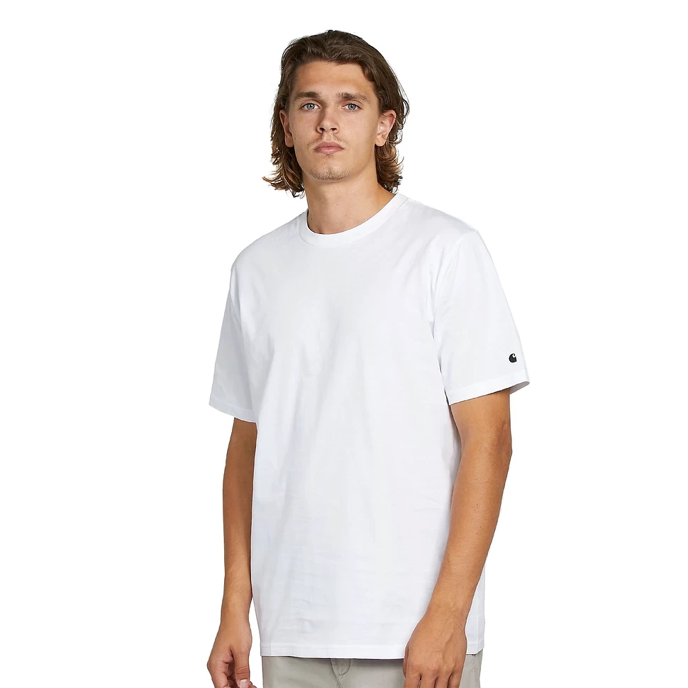 Футболка CARHARTT WIP S/S Base T-Shirt White / Black 2023 4064958102700, размер M
