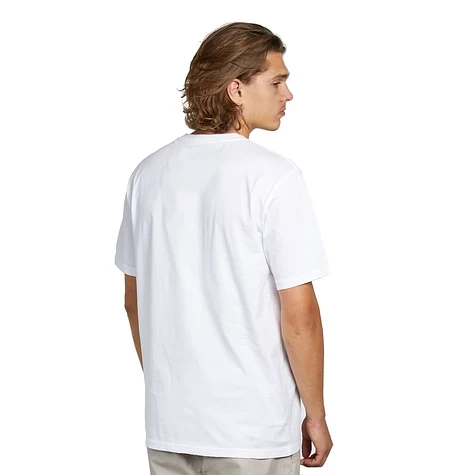 Футболка CARHARTT WIP S/S Base T-Shirt White / Black 2023 4064958102700, размер M - фото 2