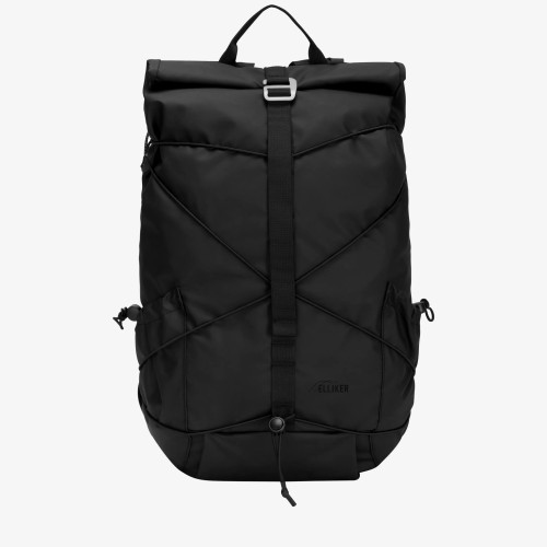Рюкзак ELLIKER Dayle Roll Top Side Pocket Backpack FW25 Black, фото 1