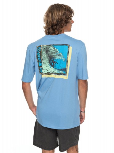 Футболка мужская QUIKSILVER Gmtdyeframersup M Silver Lake Blue, фото 3