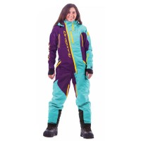 Комбинезон для сноуборда женский DRAGONFLY Ski Premium Woman Baltic/Purple Комбинезон для сноуборда женский DRAGONFLY Ski Premium Woman Baltic/Purple