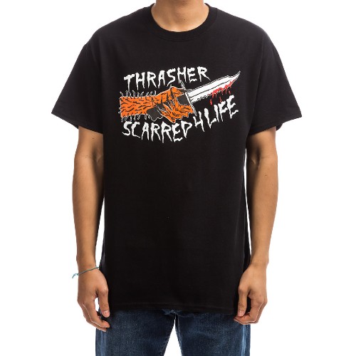 Футболка THRASHER Scarred Black 2020, фото 1