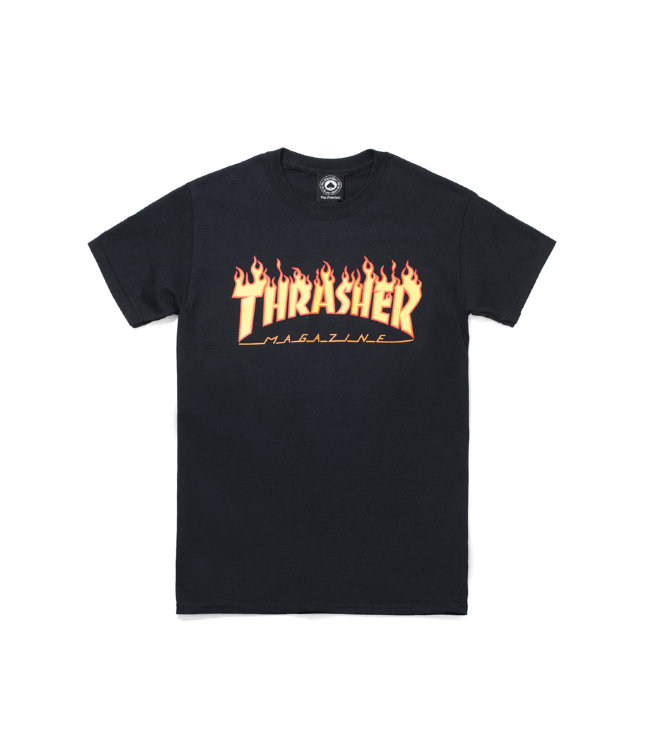 Футболка THRASHER Flame Logo Black, фото 2