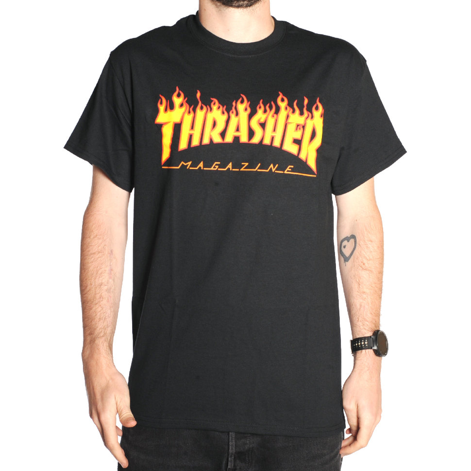 Футболка THRASHER Flame Logo Black
