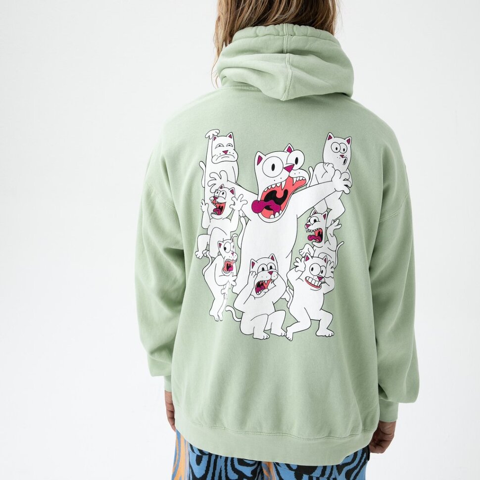 фото Толстовка ripndip nomer hoodie sage 2021