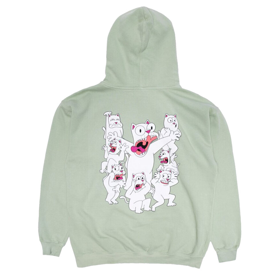 фото Толстовка ripndip nomer hoodie sage 2021