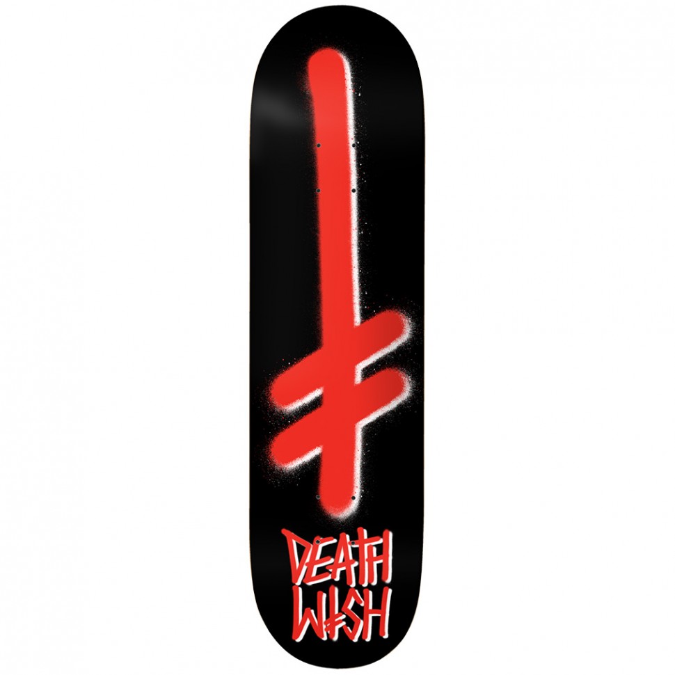 фото Дека для скейтборда deathwish gang logo blk/red deck 8.5"