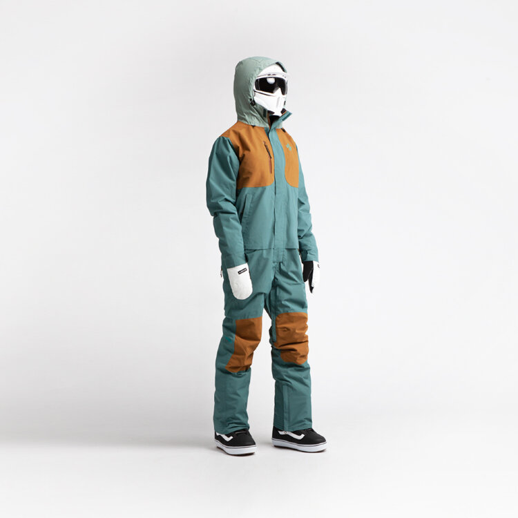 Комбинезон для сноуборда женский AIRBLASTER Sassy Beast Suit Atlantic 2021, фото 4
