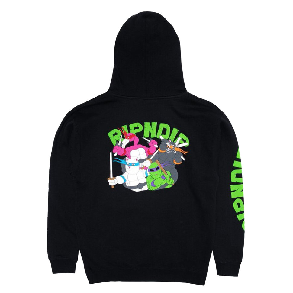 фото Толстовка ripndip teenage mutant hoodie black 2021