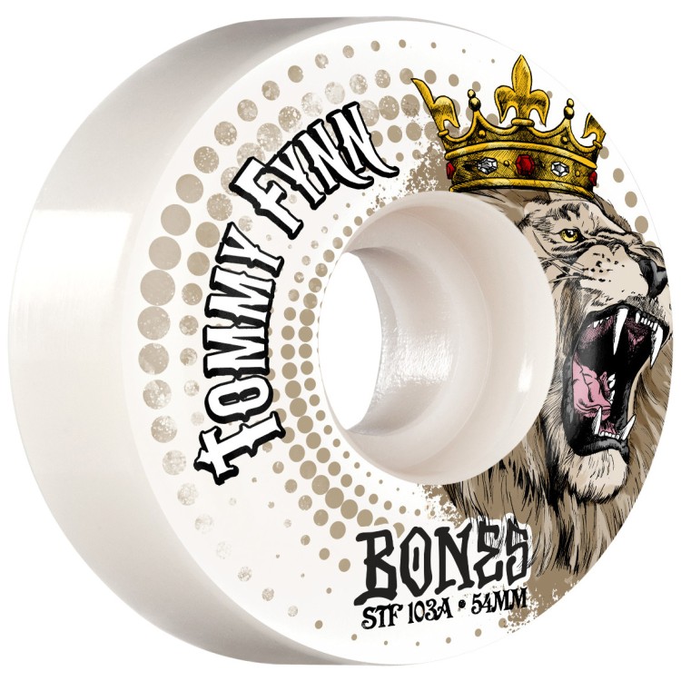 Колеса для скейтборда BONES Fynn Lion Heart V1 Standard Street Tech Formula Assorted 54MM 103А, фото 1