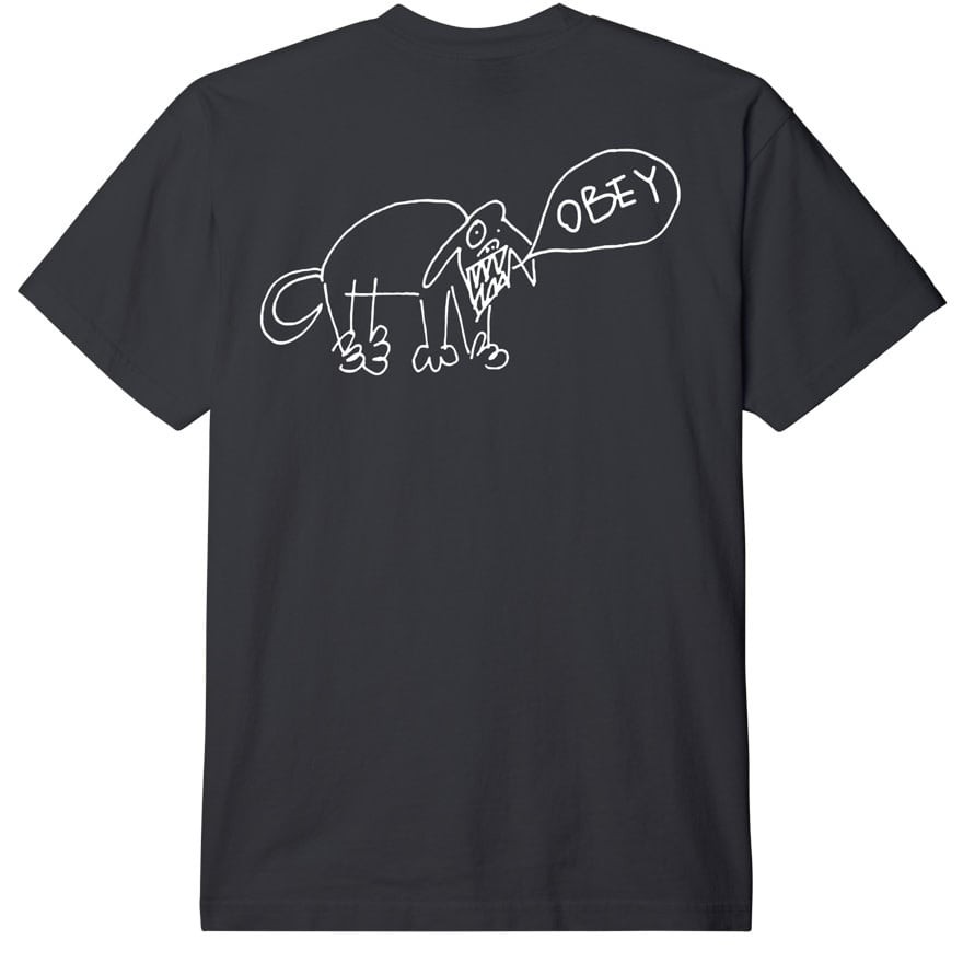 Футболка OBEY Obey Angry Dog Vintage Black фото 2