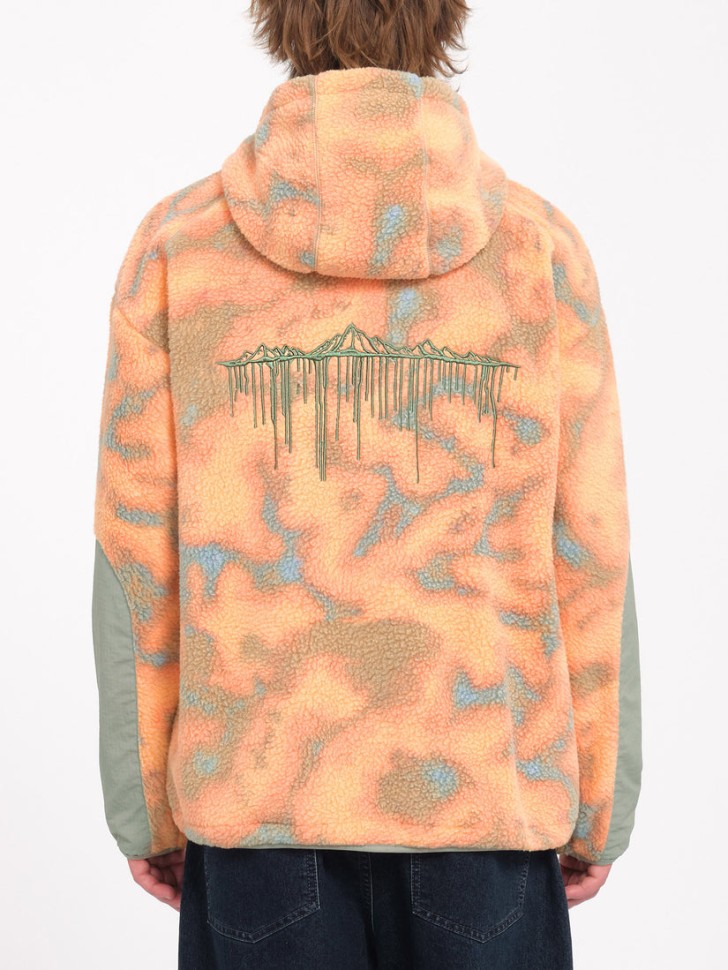 Худи VOLCOM Tt B Iguchi Zip Fleece FW25 Tigerlily фото 2