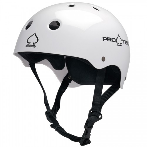 Шлем для скейтборда PRO TEC Classic Skate Gloss White, фото 1