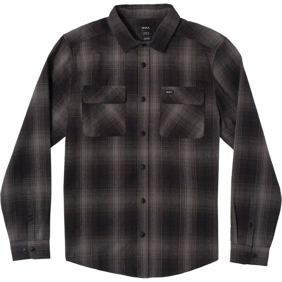 Рубашка RVCA Vesuvio Flannel Black 2022 3665601761629, размер M - фото 2