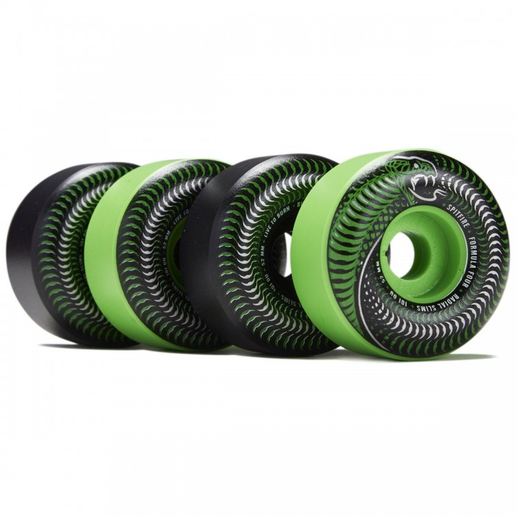 Колеса для скейтборда SPITFIRE F4 Venom Rs Mash Green/Black 53 mm, фото 1