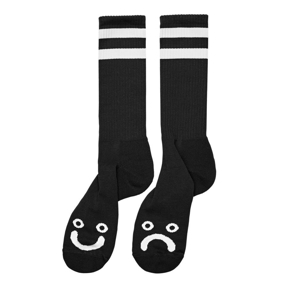 фото Носки polar skate co. happy sad socks - long black 2022