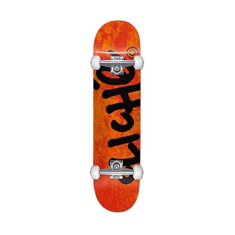 Комплект скейтборд CLICHÉ Handwritten Yth Fp Orange/Black 7.375 дюйм 2022