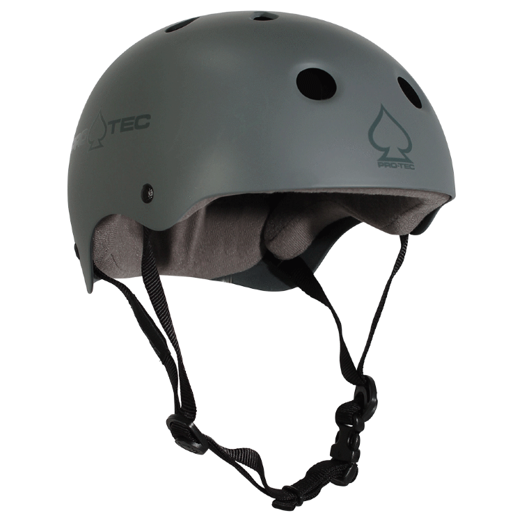 Шлем для скейтборда PRO-TEC Classic Skate Matte Gray 2022, фото 1