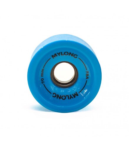 Колеса для лонгборда MYLONG 70x51 Голубые С Лого 70 mm, фото 1