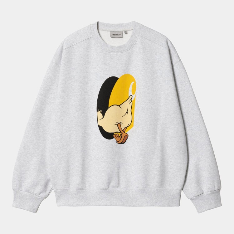 CARHARTT WIP Deadkebab Knock Knock Sweatshirt Ash Heather ridestep