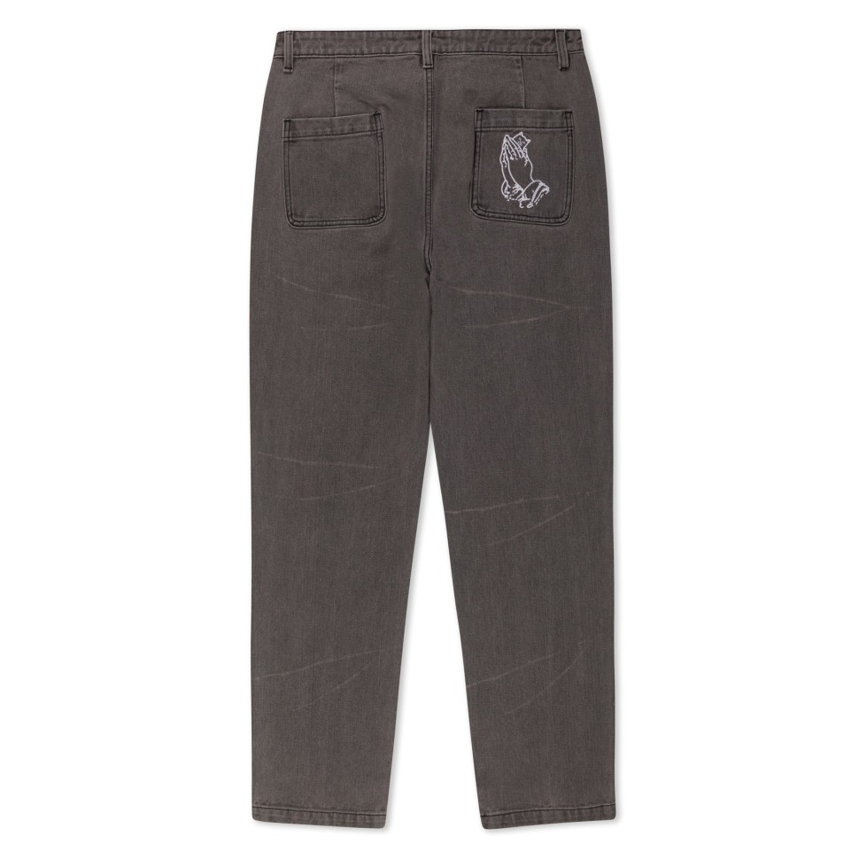 Брюки RIPNDIP Los Feliz Denim Charcoal Stone Wash фото 2