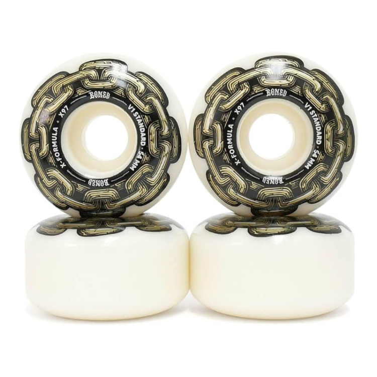 Колеса для скейтборда BONES Gold Chain V1 Standard X-Formula Assorted 54MM 97А, фото 1