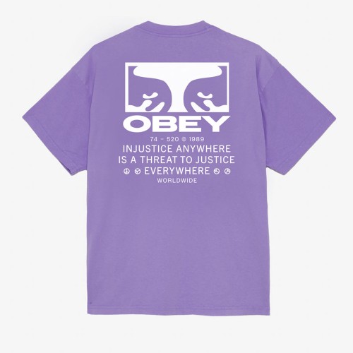 Футболка OBEY Obey Justice Everywhere Paisley Purple, фото 1