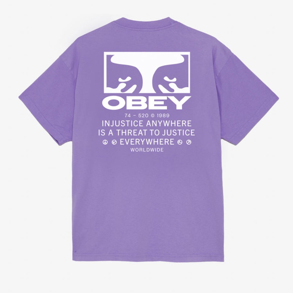Футболка OBEY Obey Justice Everywhere Paisley Purple