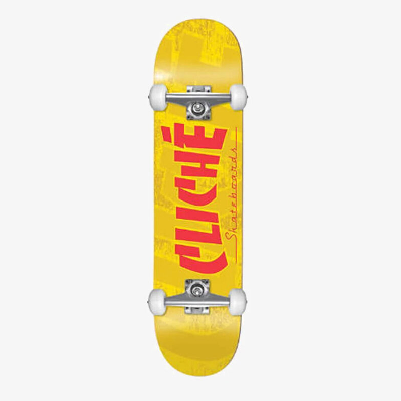 Скейтборд комплект CLICHÉ Banco Fp Yellow 7.5 2021 194521030445 - фото 1