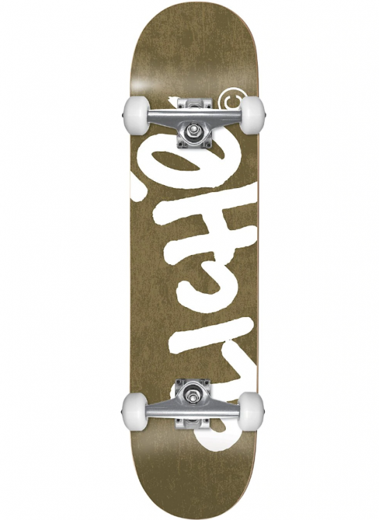 Скейтборд CLICHE Handwritten Fp Complete Gold/White 8.25 дюймов 2020, фото 1