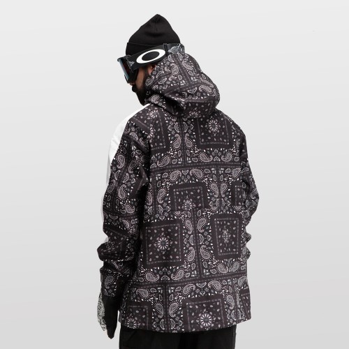 Куртка для сноуборда 686 Mens Waterproof Anorak Black Goblin Bandana 2021, фото 2