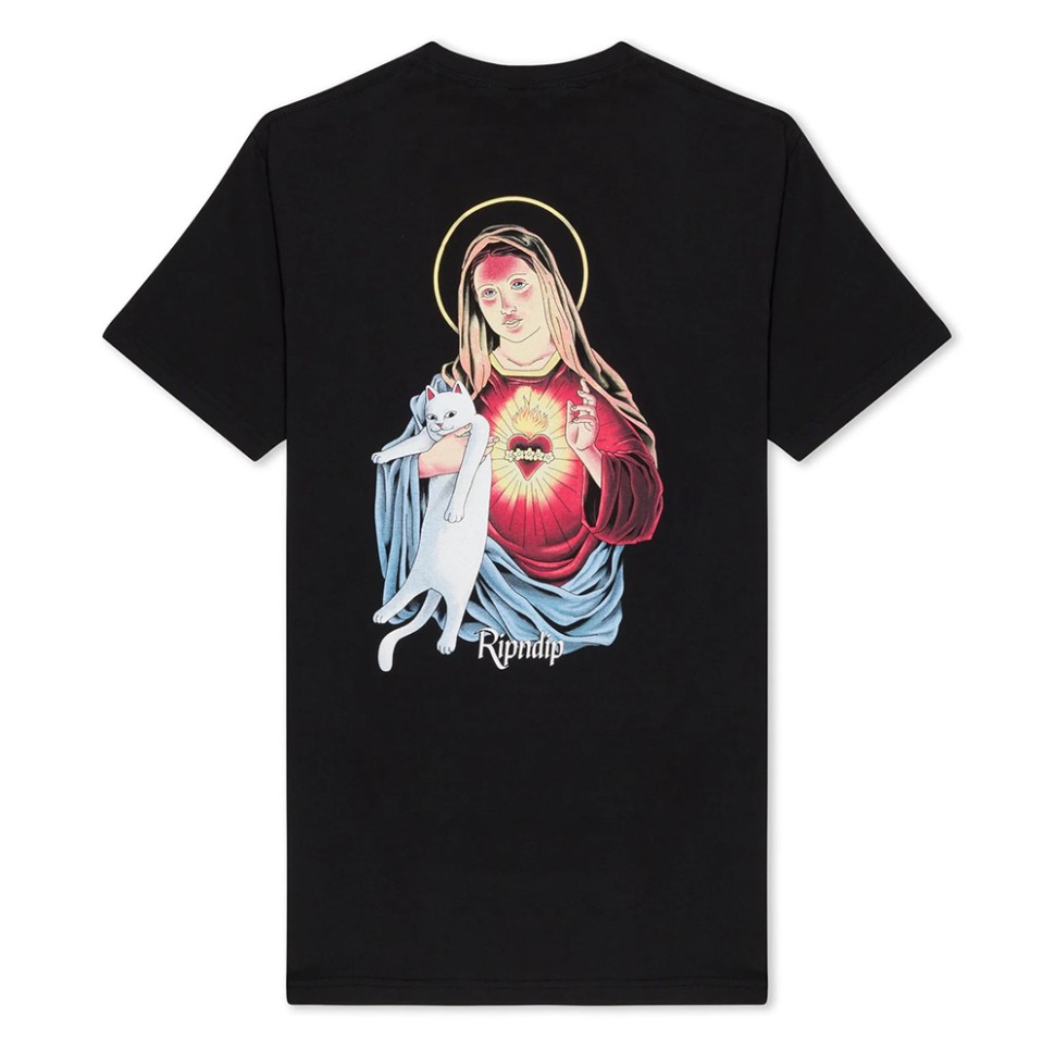 Футболка RIPNDIP Mother Mary Tee FW25 Black фото 2