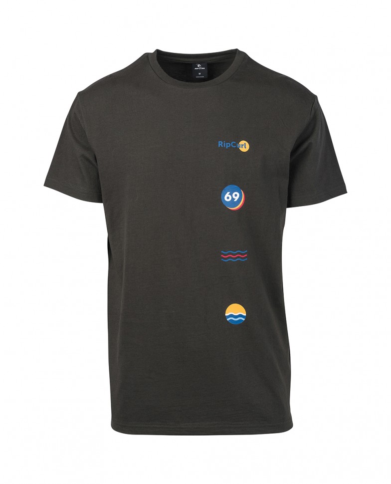 

Футболка RIP CURL Rainbow Sign Ss Tee Anthracite, Черный