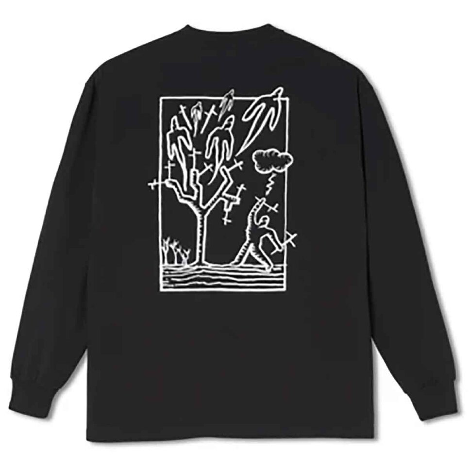 Футболка POLAR SKATE Co. Heaven Longsleeve Black 2022 фото 2