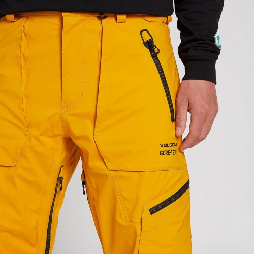 Штаны для сноуборда мужские VOLCOM Guch Stretch Gore-Tex Pant Resin Gold, фото 3
