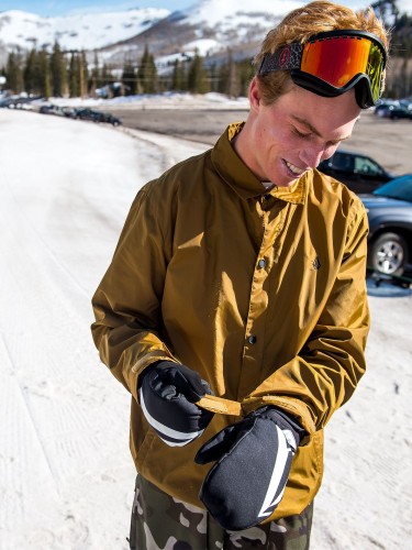 Варежки для сноуборда мужские VOLCOM Nyle Mitt Black, фото 3