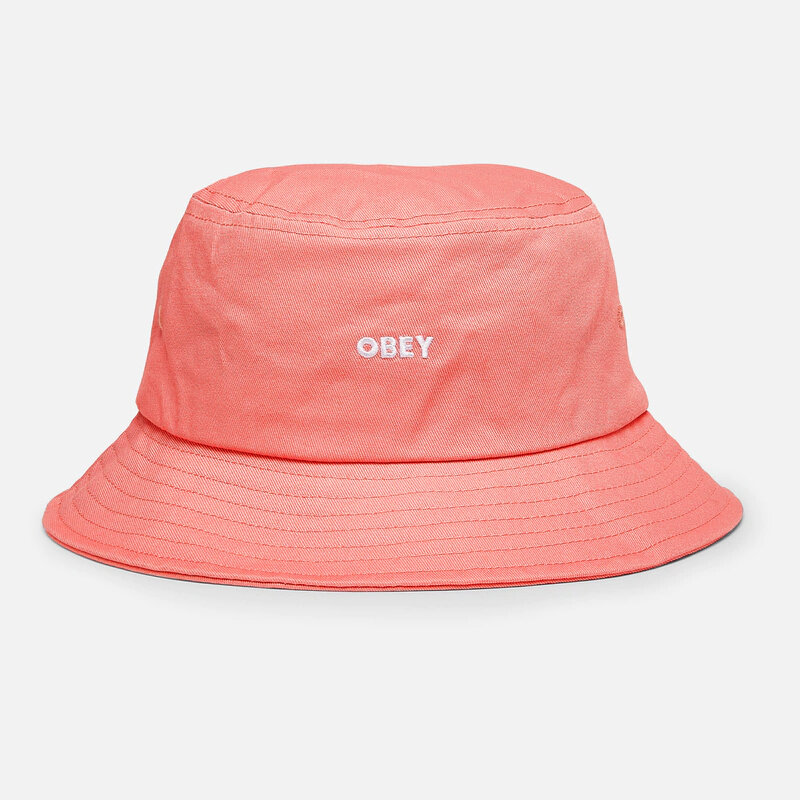 Панама OBEY Bold Twill Bucket Hat Pink Clay 2022 193259667442 - фото 1